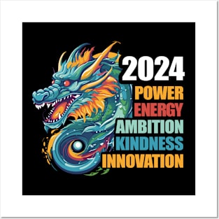 Chinese New Year Tshirt Gift, Dragon Shirt, 2024 New Year, Year of the Dragon, Lunar New Year, CNY 2024, Vietnamese New Year, Tet 2024 Posters and Art